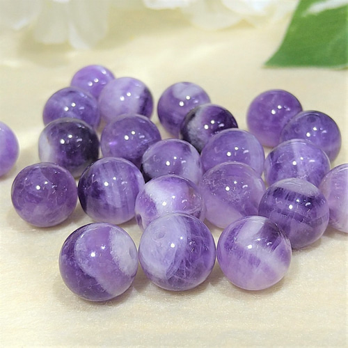 6～12mm ケープアメジスト 天然石 丸玉 ラウンド 【大きさ選択】 6mm