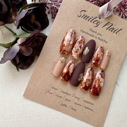 162》ギンガムチェック さくらんぼ ネイルチップ ワイヤー