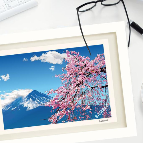 A4サイズ「桜と富士山」 絵画 hiroma2 通販 13243107|Creema A4サイズ「桜と富士山」 絵画 hiroma2 通販 13243107|Creema