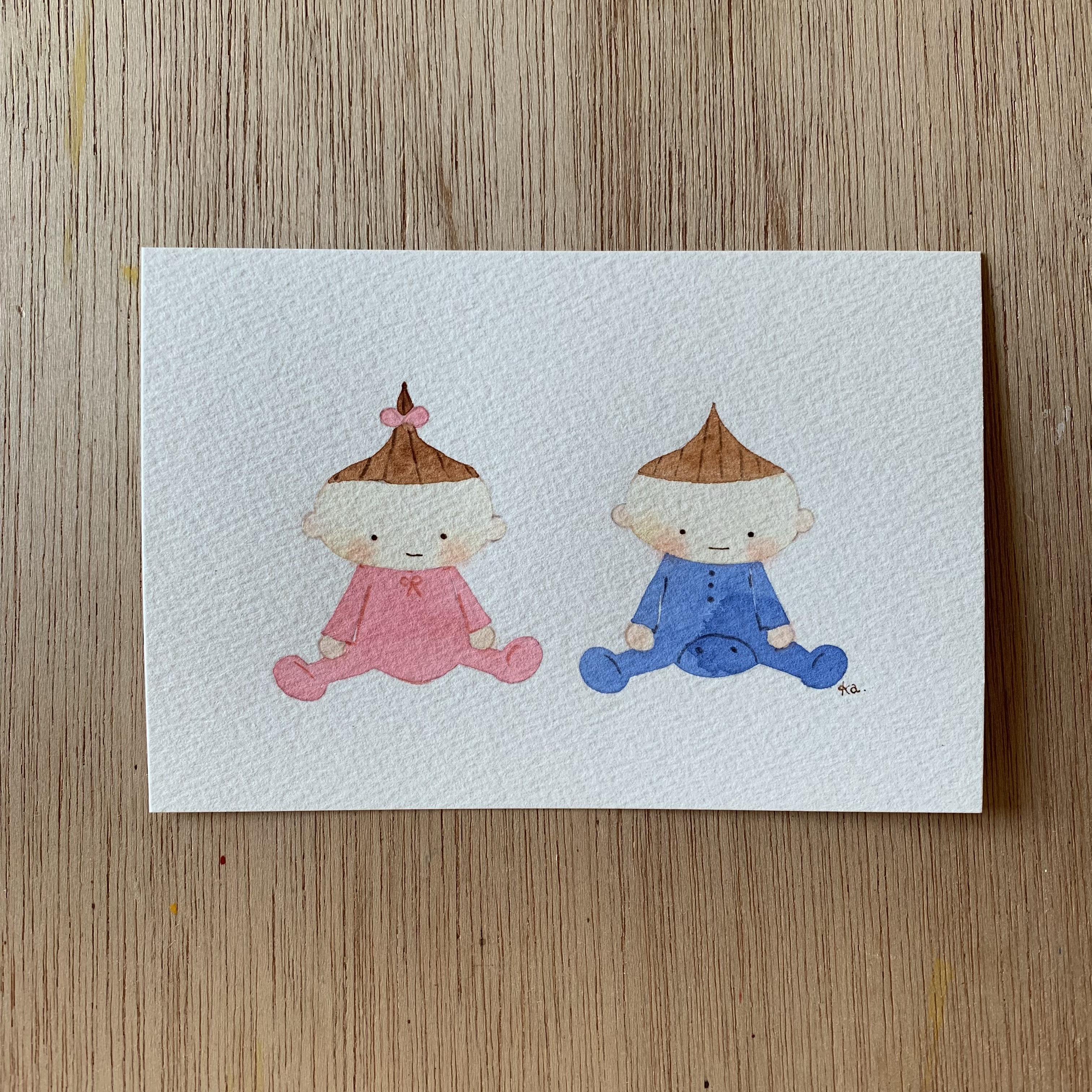 「baby baby」原画　送料無料 14,200円