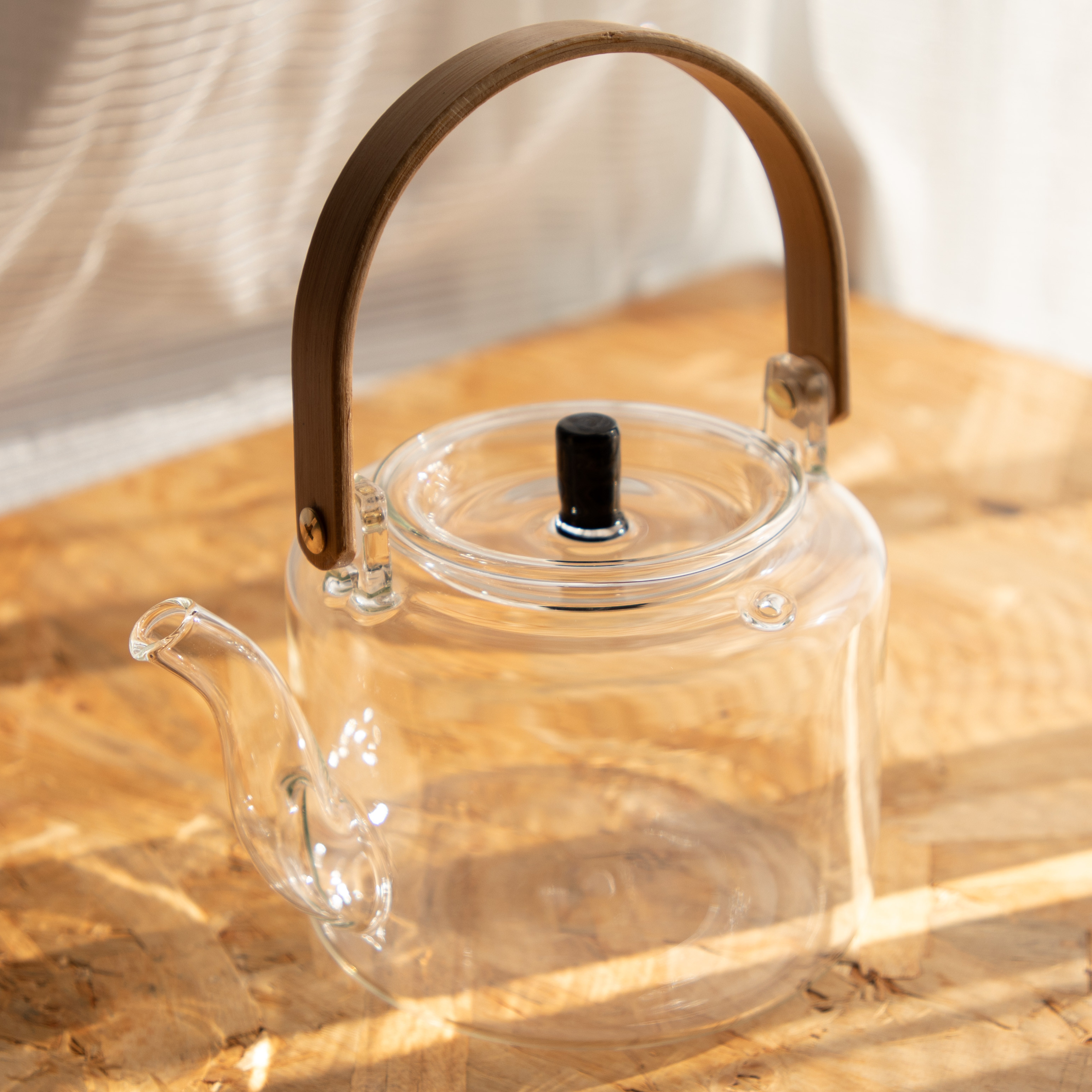 透明のやかん(ガラスケトル) Glass transparent kettle 直火対応 大