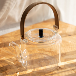 透明のやかん(ガラスケトル) Glass transparent kettle 直火対応 大容量1000mL 1枚目の画像