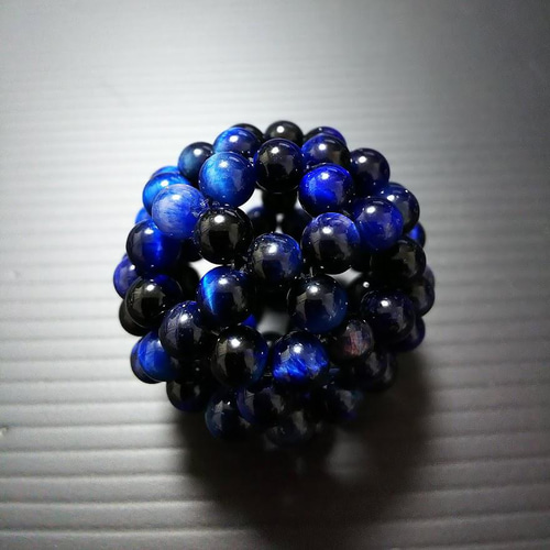 ブルータイガーアイ6mm【神聖幾何学フラーレン】直径約4cm 立体 ブルータイガーアイ6mm【神聖幾何学フラーレン】直径約4cm 立体