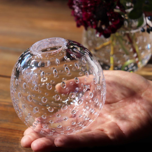 Mosser Glass クリスタル 三足花器 インテリア 硝子器 アンティーク