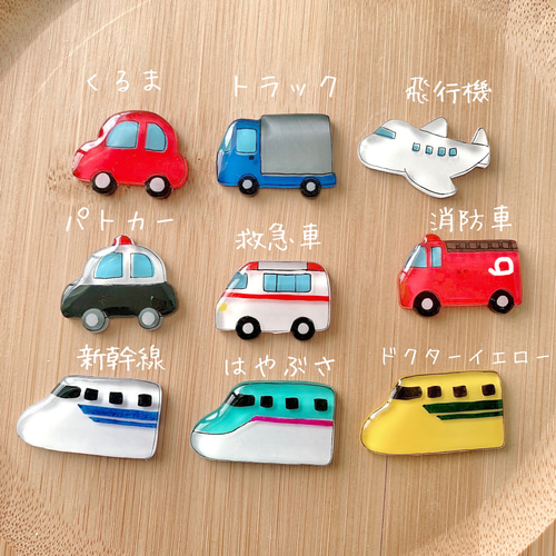 名札ワッペン 名札クリップ ハンドメイド 消防車 名札ワッペン 名札クリップ ハンドメイド 消防車