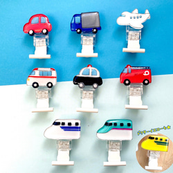 名札ワッペン 名札クリップ ハンドメイド 消防車 名札ワッペン 名札クリップ ハンドメイド 消防車