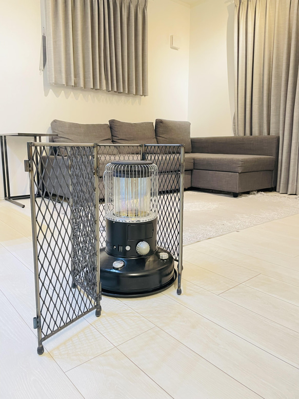 ストーブガード 連結式コンパクト アイアン家具 インダストリアル