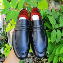 ◆新產品◆ [奢華皮革] [完全客製化模型] 熟練工匠精選的優質皮革 標準硬幣樂福鞋 第3張的照片