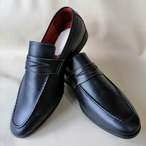 ◆新產品◆ [奢華皮革] [完全客製化模型] 熟練工匠精選的優質皮革 標準硬幣樂福鞋 第12張的照片