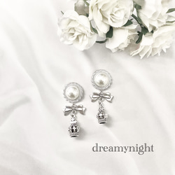 ❤︎white knight crown pierce/earring❤︎ 1枚目の画像