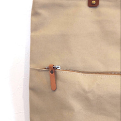 ＊送料無料＊帆布と革のトートバッグ　『Creema限定』 3枚目の画像