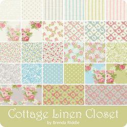 新商品！USAプリント！Moda モダ『Cottage Linen Closet』～12.7㎝カットクロス42枚セット～ 2枚目の画像