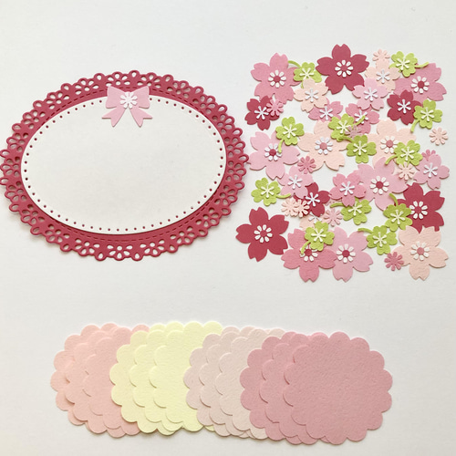 さくら10025-21 クラフトパンチ 桜 アルバム 卒園 風変わり 卒業 入園 入学