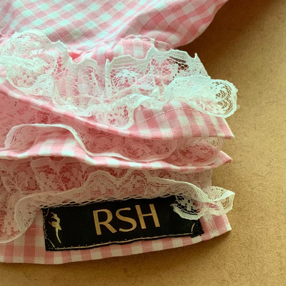 RSH1 格子格紋連衣裙 粉色 免費送貨 第3張的照片