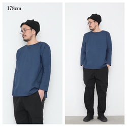 Gender-free tops / Iron blue 3枚目の画像