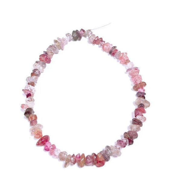 t082 天然石 マルチカラースピネル さざれ 1連 20cm ビーズ 素材 ハンドメイド パーツ 材料 サザレ 細石 4枚目の画像