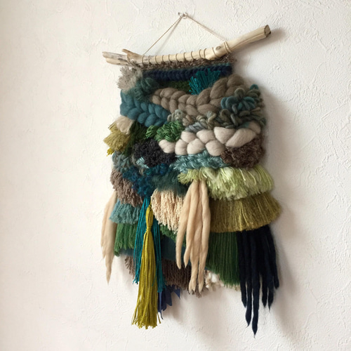 一点もの】 ウィービング タペストリー 『In the forest, q.』 一点