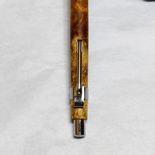 花梨瘤杢 紅白のシャープペンシル 0.5mm ペン・筆記用具 工房