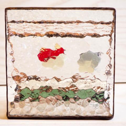 ステンドグラスの節分飾り（オニとお福さん） 6枚目の画像