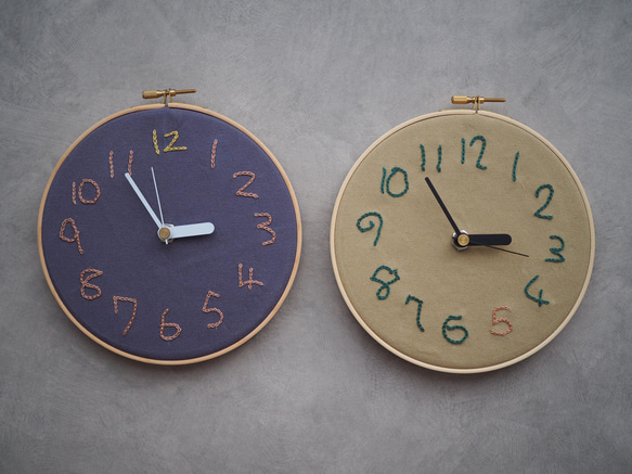 戸塚刺繍　掛・置き時計 戸塚刺繍 掛・置き時計