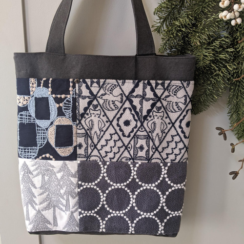 ミナペルホネン・シンフォニーBag【symphony/navy】トートバッグ【受注