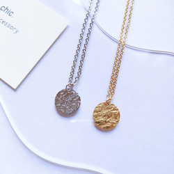 つけっぱなし ステンレス製 coin necklace 3枚目の画像