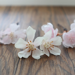 ヘッドドレス　桜　髪飾り　ヘアパーツ　ローポニー　ゴールド  結婚式　ウェディング　ブライダル　成人式　卒業式　 7枚目の画像