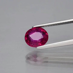 天然石 ルベライト トルマリン ルース 1.17ct モザンビーク／アフリカ産 非加熱　可愛らしいラウンドカット！ 6枚目の画像