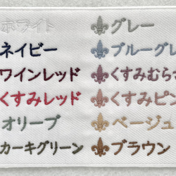 お好きな色で♪テディラビットのお名前ワッペン 8枚目の画像