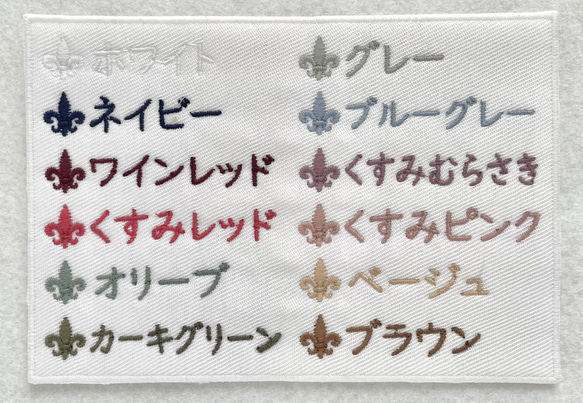 お好きな色で♪テディラビットのお名前ワッペン 8枚目の画像