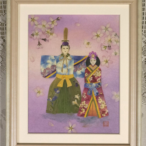 押し花アート【仲良しひつじ】 押し花アート_レーヴシリーズ：Lapin/ラパン（うさぎ）A【マット