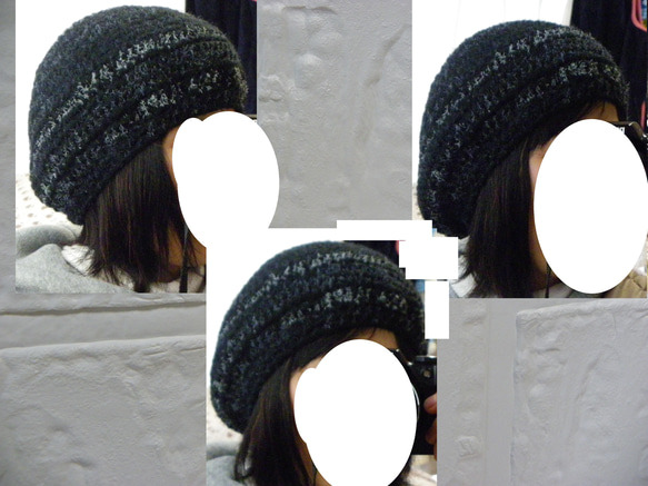 手編みのほわほわベレー帽♡　 6枚目の画像