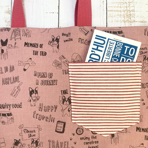 おしゃれでかわいいフレンチブルドッグ柄☆レッスンバッグ レッスン