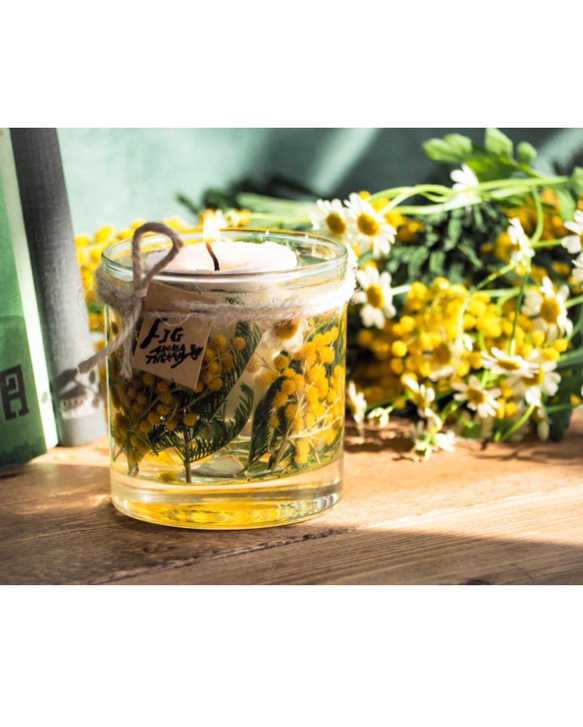 《数量限定》ミモザキャンドル・オーガニックアロマ・再販 7枚目の画像