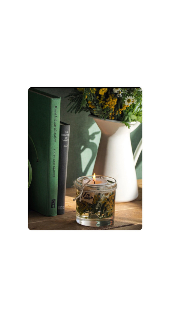 《数量限定》ミモザキャンドル・オーガニックアロマ・再販 6枚目の画像