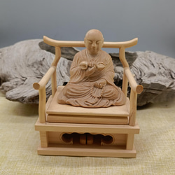 珍品 木彫仏像 龍鳳観音菩薩座像 彫刻 仏教工芸 柘植材 仏師で仕上げ 珍品 木彫仏像 龍鳳観音菩薩座像 彫刻 仏教工芸 柘植材 仏師で