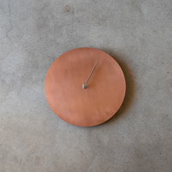 【受注製作】壁掛け時計−タイプ2/銅　minimal clock <DISK-type2> / copper 12枚目の画像