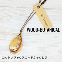 WOOD×BOTANICAL(コットンワックスコードネックレス) 1枚目の画像