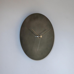 壁掛け時計−タイプ2/鉄　minimal clock <DISK-type2> / iron 4枚目の画像