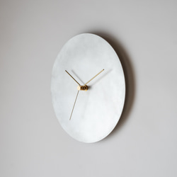 『特集掲載品』壁掛け時計−タイプ2/アルミニウム　minimal clock<DISK-type2> 3枚目の画像