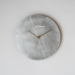 『特集掲載品』壁掛け時計−タイプ2/アルミニウム　minimal clock<DISK-type2> 10枚目の画像
