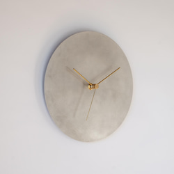 『特集掲載品』壁掛け時計−タイプ2/アルミニウム　minimal clock<DISK-type2> 4枚目の画像