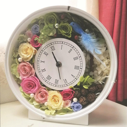 ブルーの幸せを呼ぶ華やか花時計 0_9a5b5729bc309d0060aa656c1cf3