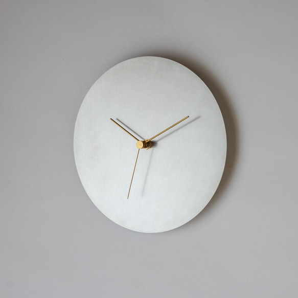 壁掛け時計−タイプ2/ステンレス　minimal clock <DISK-type2> / stainles 2枚目の画像