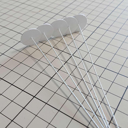 つまみ細工 おちりん【＃24 長さ約10-11cm】5本【18mm】ワイヤー付き花台紙 2枚目の画像