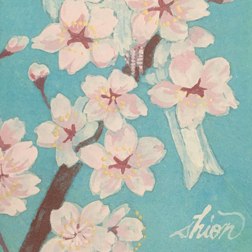 春の花の日本画 桜と文鳥 絵画 紫苑工房 通販 13249274｜Creema