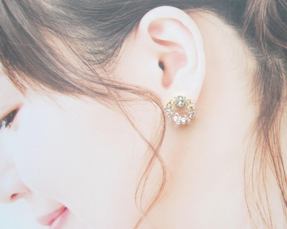 Crystal×bubble earring／pierce*3849* 9枚目の画像