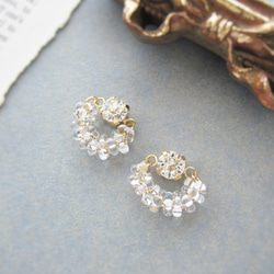 Crystal×bubble earring／pierce*3849* 7枚目の画像