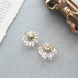 Crystal×bubble earring／pierce*3849* 2枚目の画像