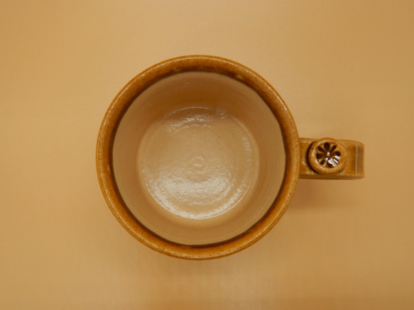 飴釉コーヒーカップ(三島ソーサー) 6枚目の画像